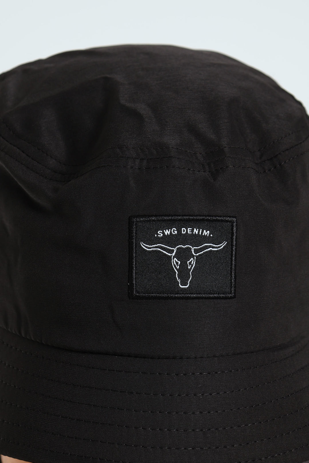 Bull Front Badge Bucket Hat - Black
