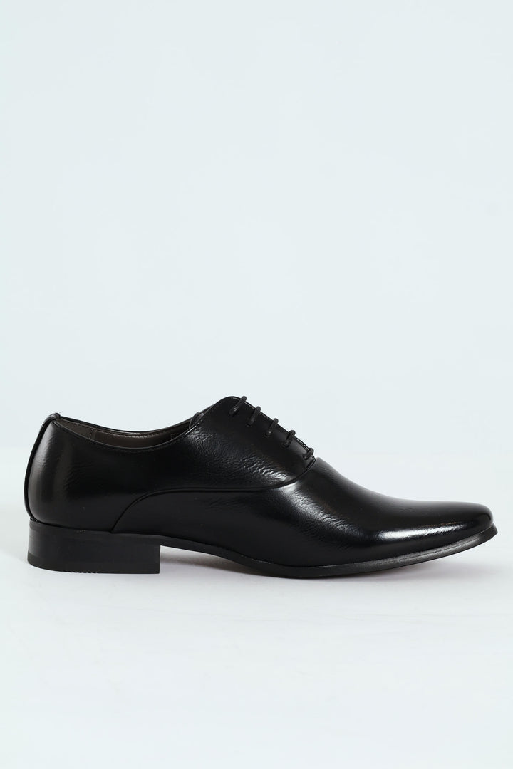 Plain Finish Oxford Shoe - Black