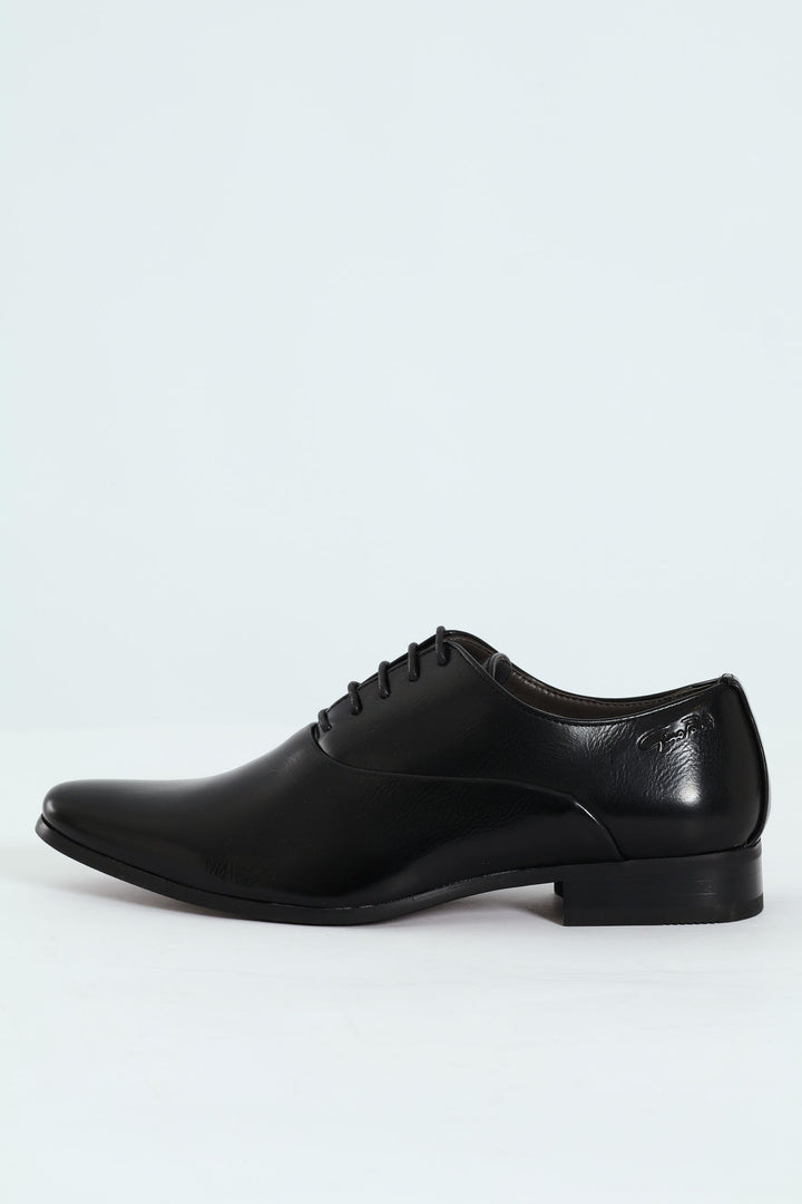 Plain Finish Oxford Shoe - Black