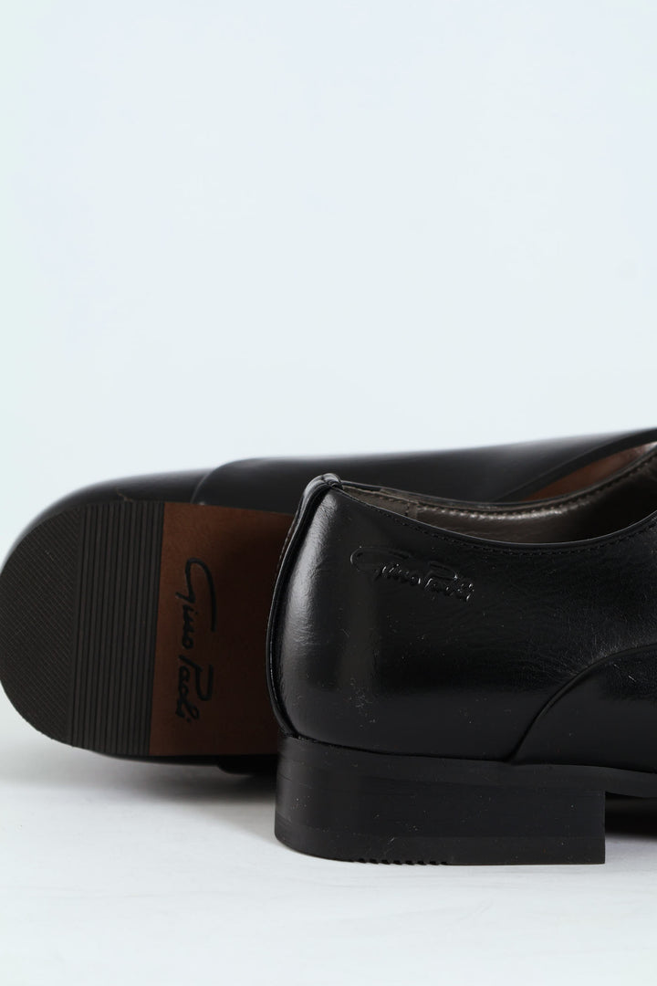 Plain Finish Oxford Shoe - Black