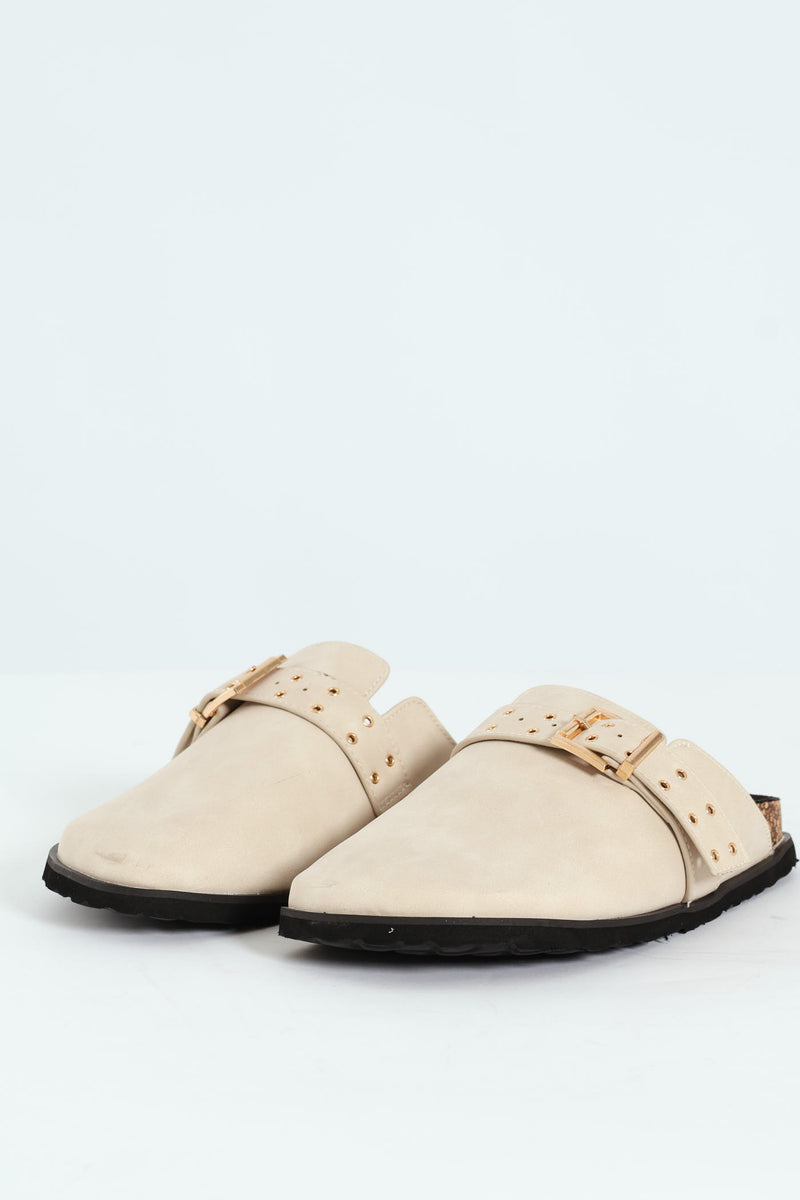 Big Buckle Push In Clog - Off White