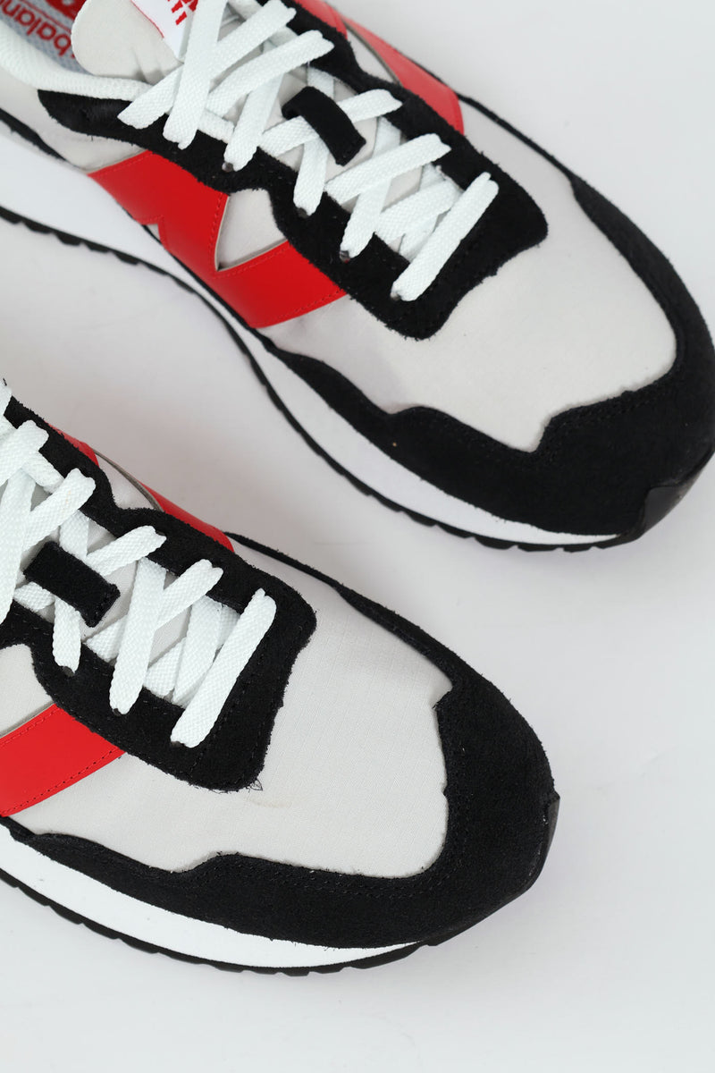 Foam Wedge Lace Up Sneaker - White/Black