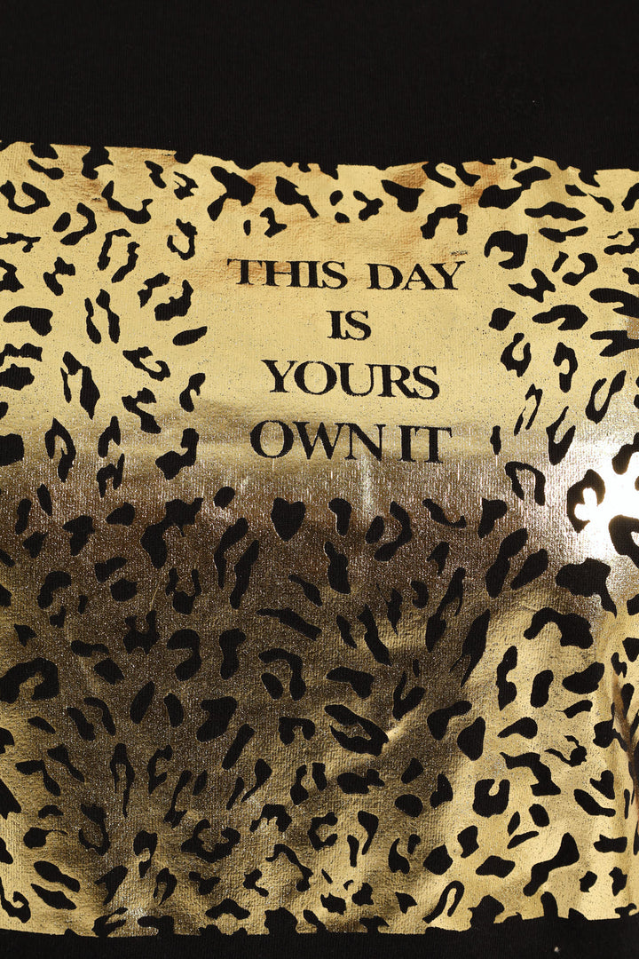 This Is Your Day Frame Foil Tee - Black