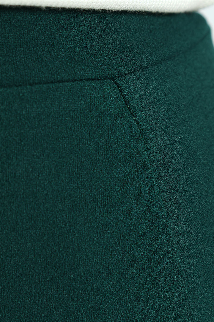 Basic Career Skirt - Emerald