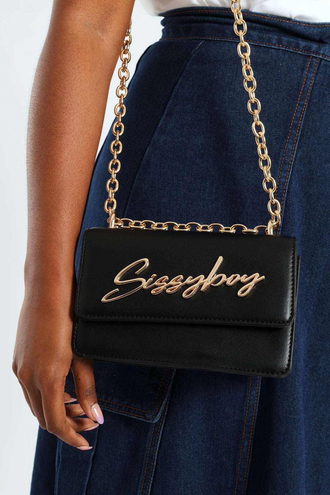 Structured Crossbody Bag - Black