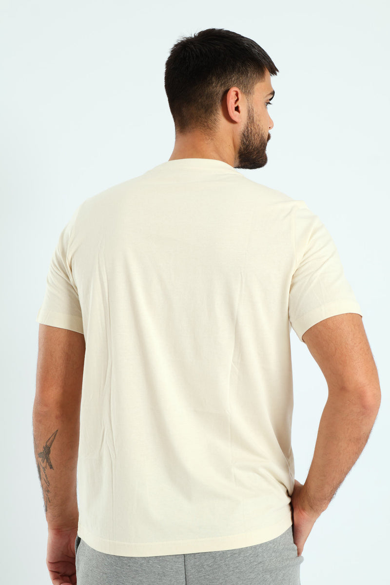 Stacked Graphic Tee - Cream