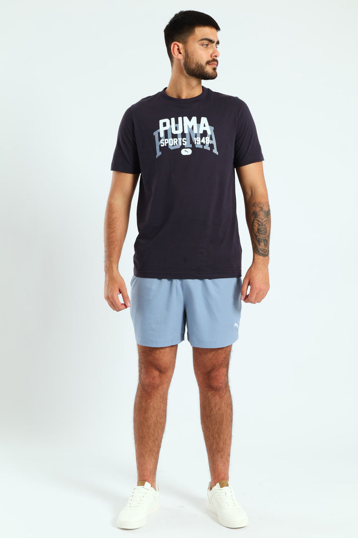 Varsity Graphic Tee - Navy