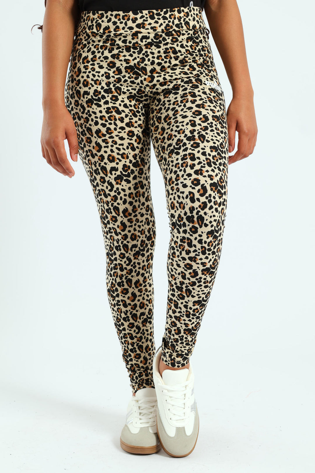Animal Print Leggings - Toasted Nut