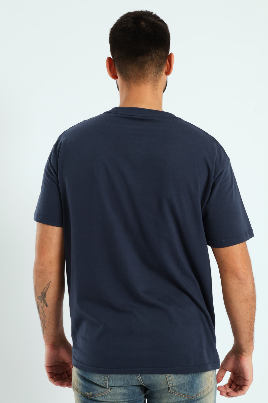 Fineline Tee - Navy