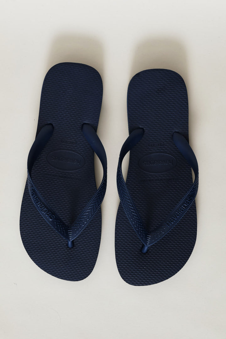 Plain Top Flip Flop Sandal - Navy