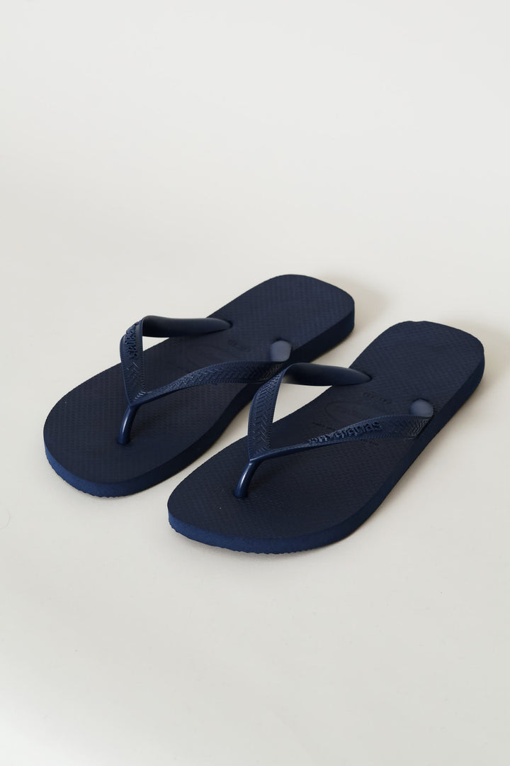 Plain Top Flip Flop Sandal - Navy