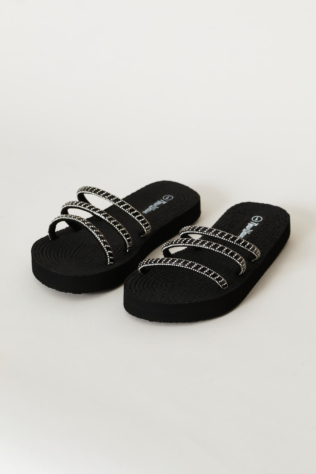 Girls Eva Strappy Sandal - Black