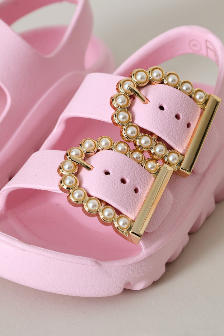 Pre-Girls Moulded Health Sandal - Light Pink