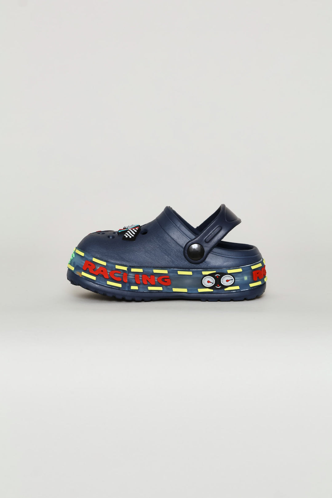 Pre-Boys Racer Light-Up Clog - Navy