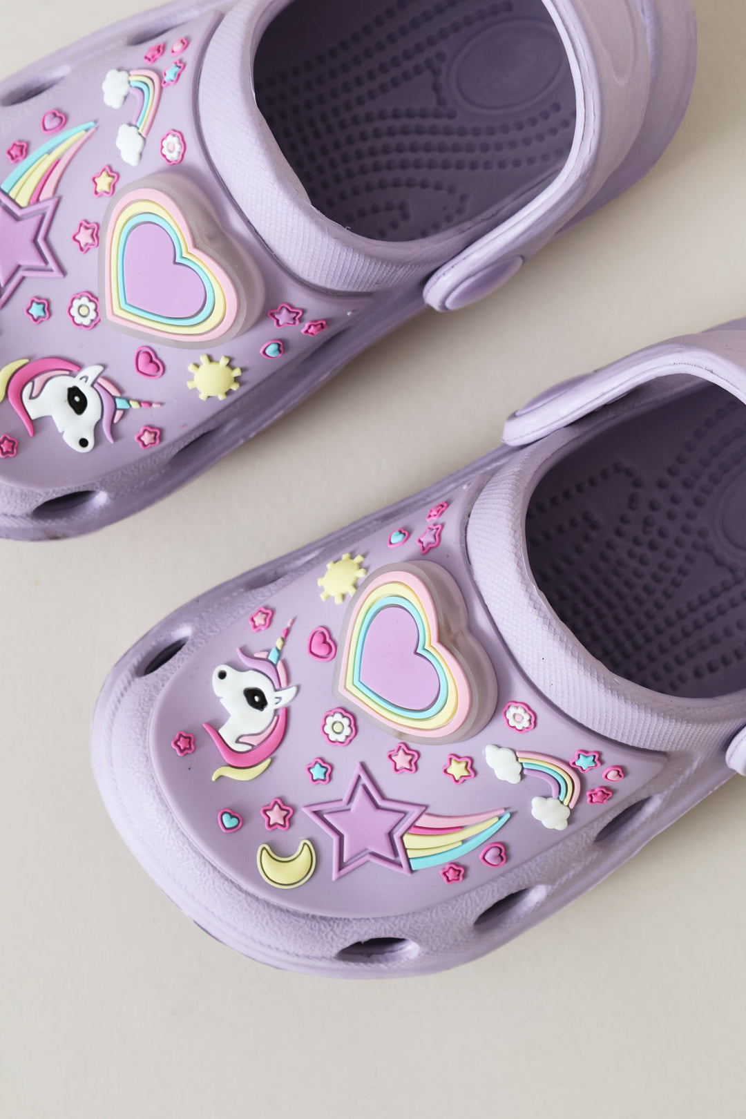 Pre-Girls Unicorn Light Up Clog - Lilac