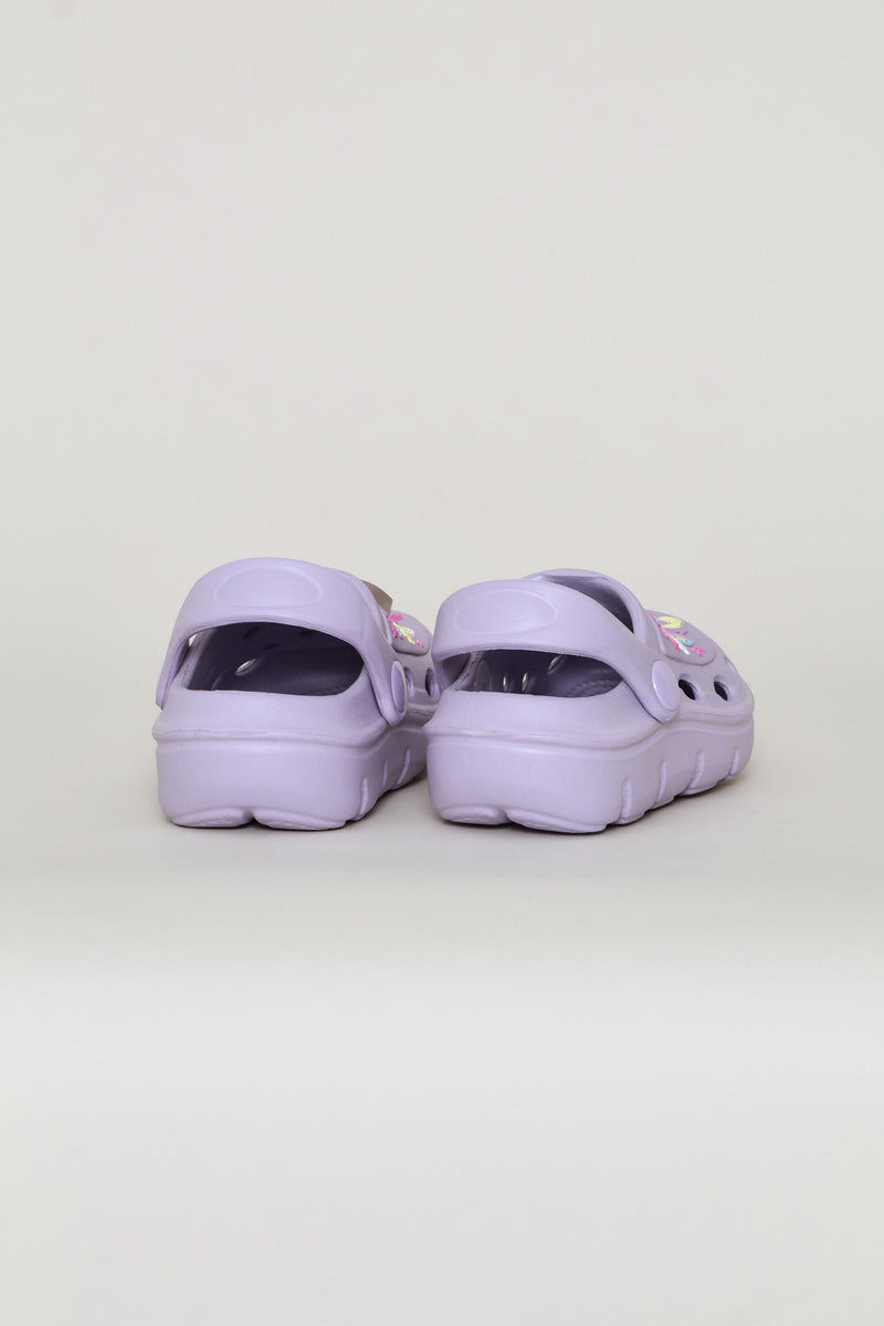 Pre-Girls Unicorn Light Up Clog - Lilac