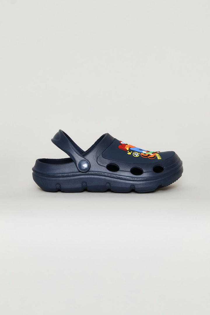 Boys Skater Rubber Clog - Navy