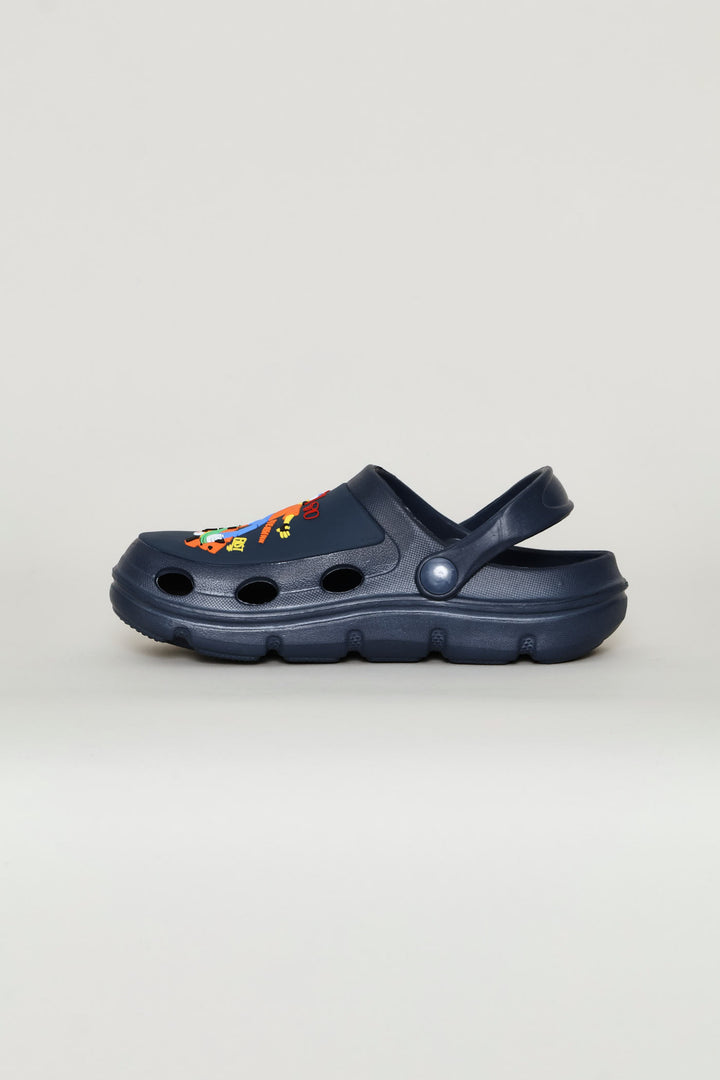 Boys Skater Rubber Clog - Navy