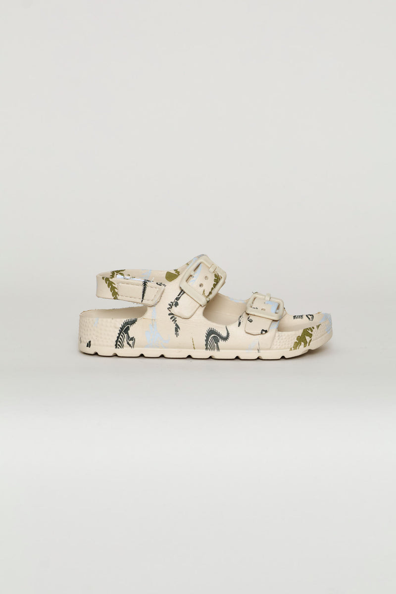 Pre-Boys Moulded Dino Sandal - Stone