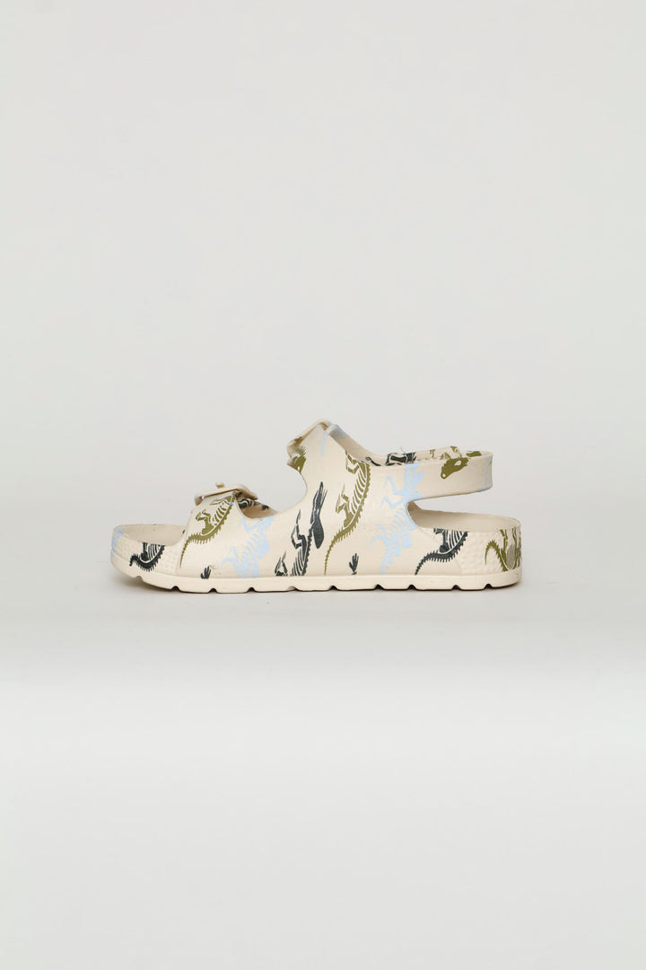 Pre-Boys Moulded Dino Sandal - Stone