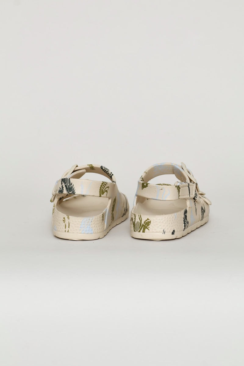 Pre-Boys Moulded Dino Sandal - Stone