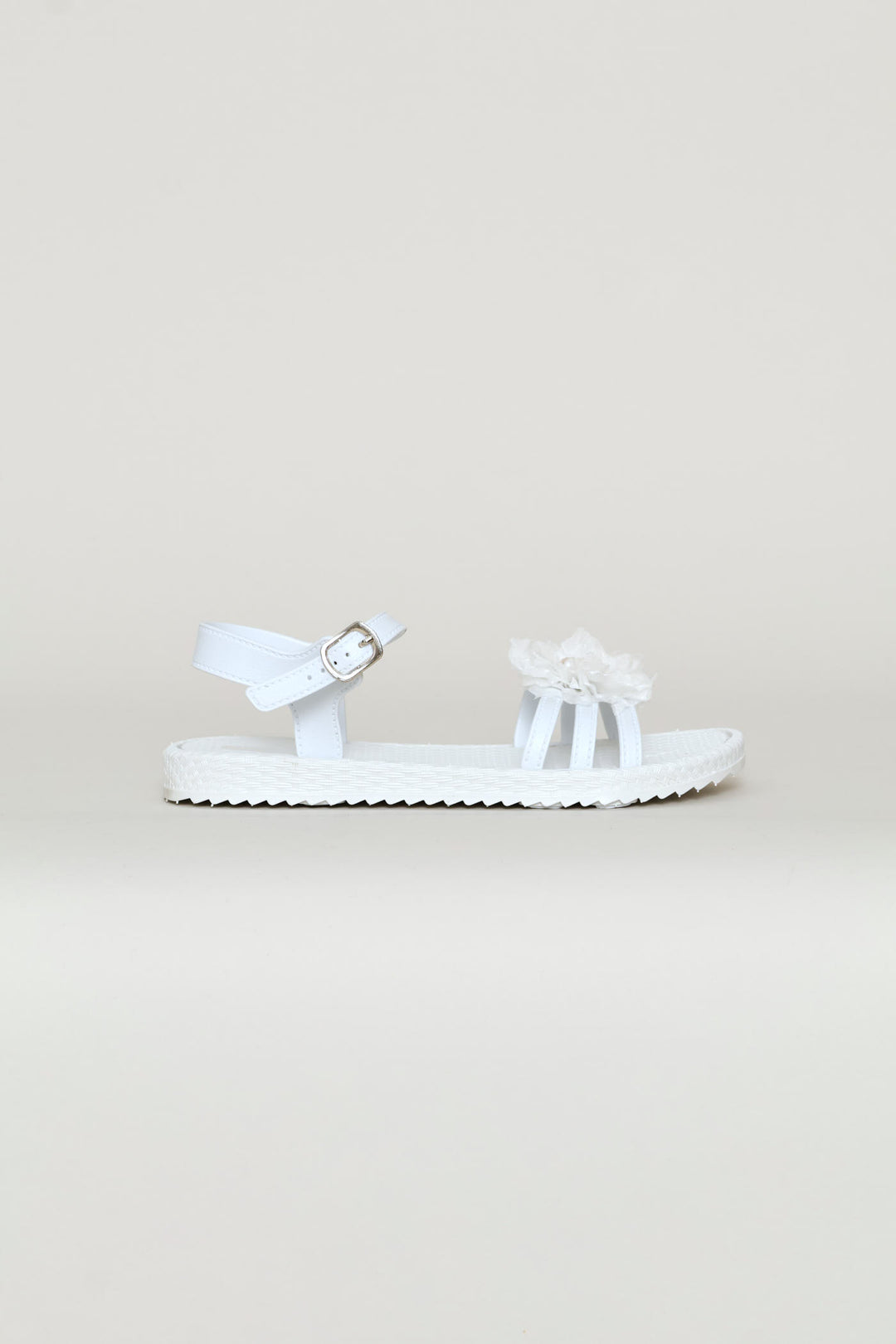 Girls PVC Moulded Sandal - White
