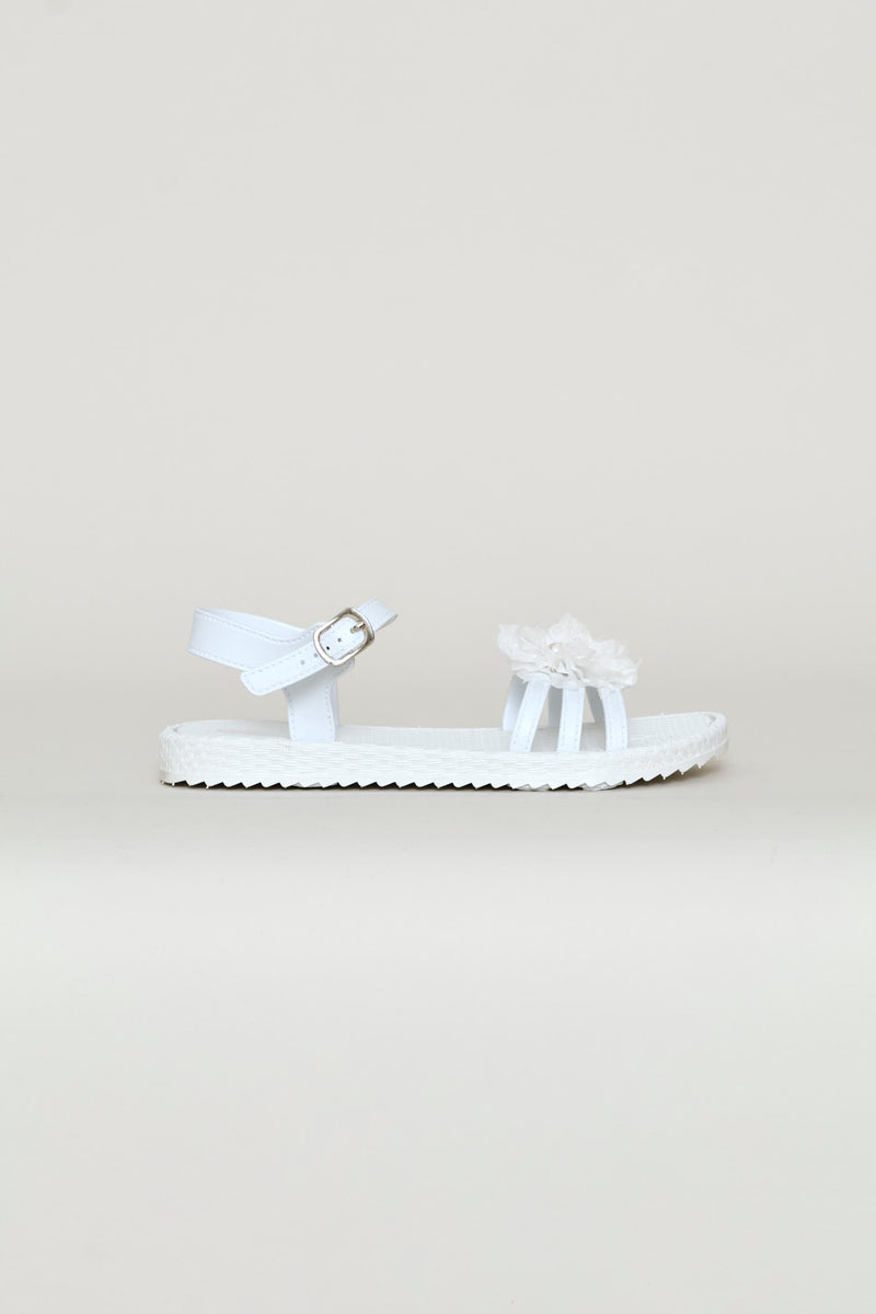 Girls PVC Moulded Sandal - White