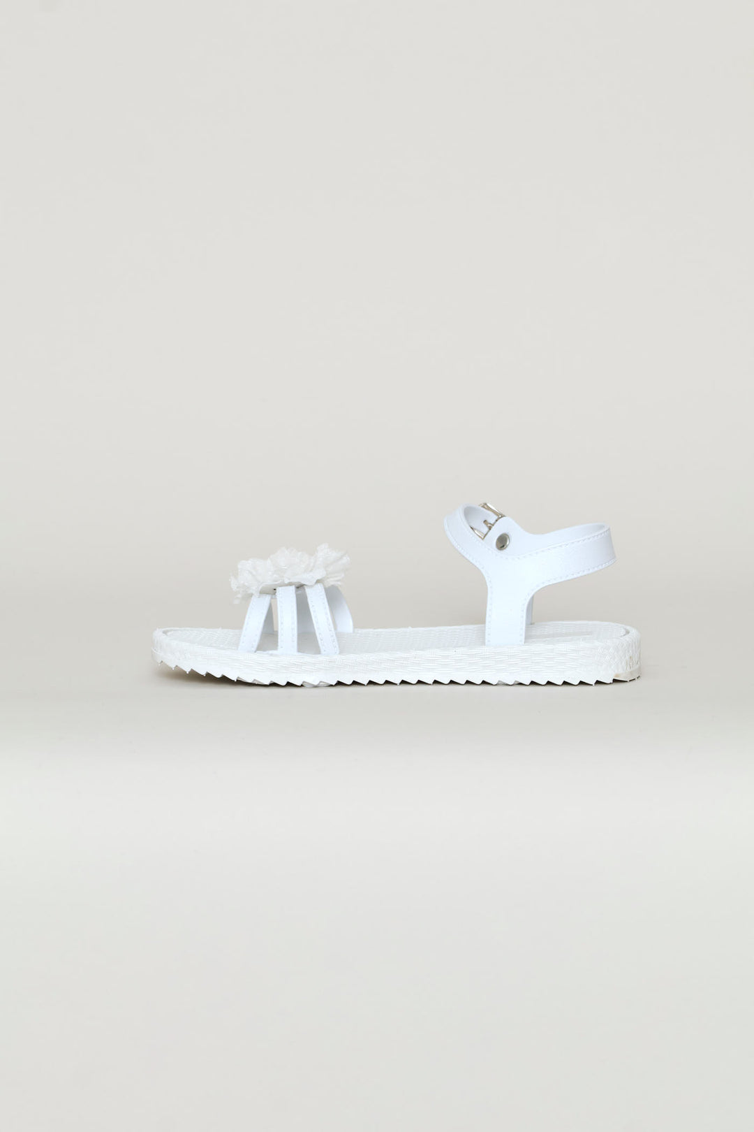 Girls PVC Moulded Sandal - White
