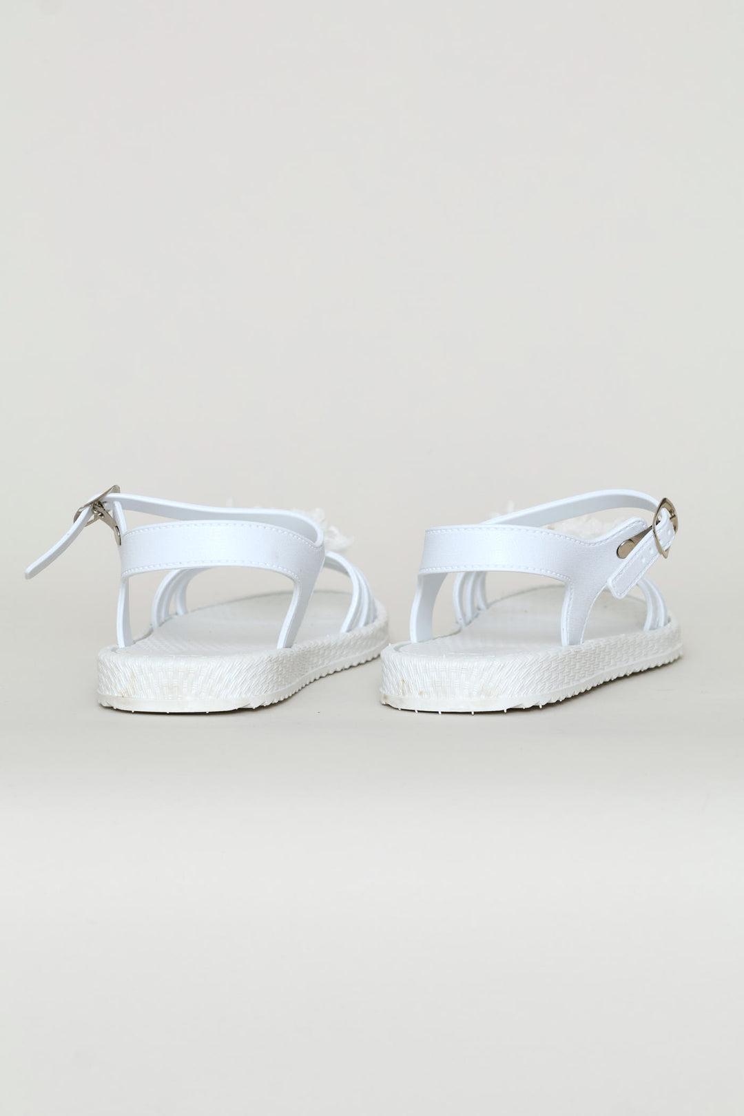 Girls PVC Moulded Sandal - White