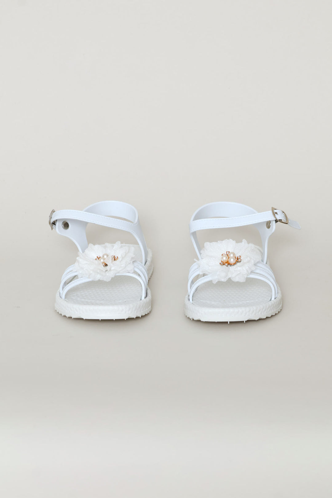 Girls PVC Moulded Sandal - White