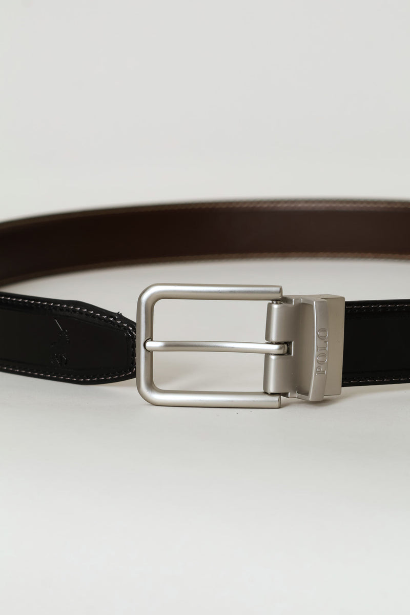 Reversible Theo Belt - Black/Brown