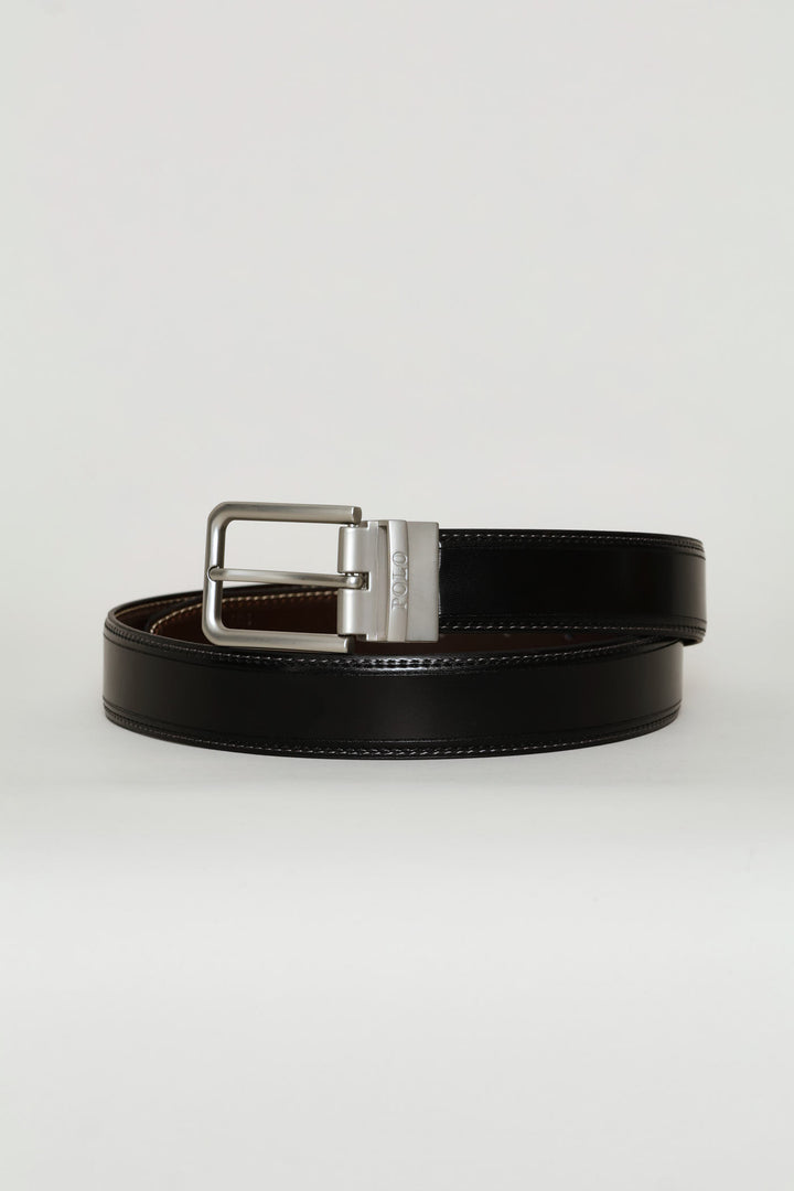 Reversible Theo Belt - Black/Brown