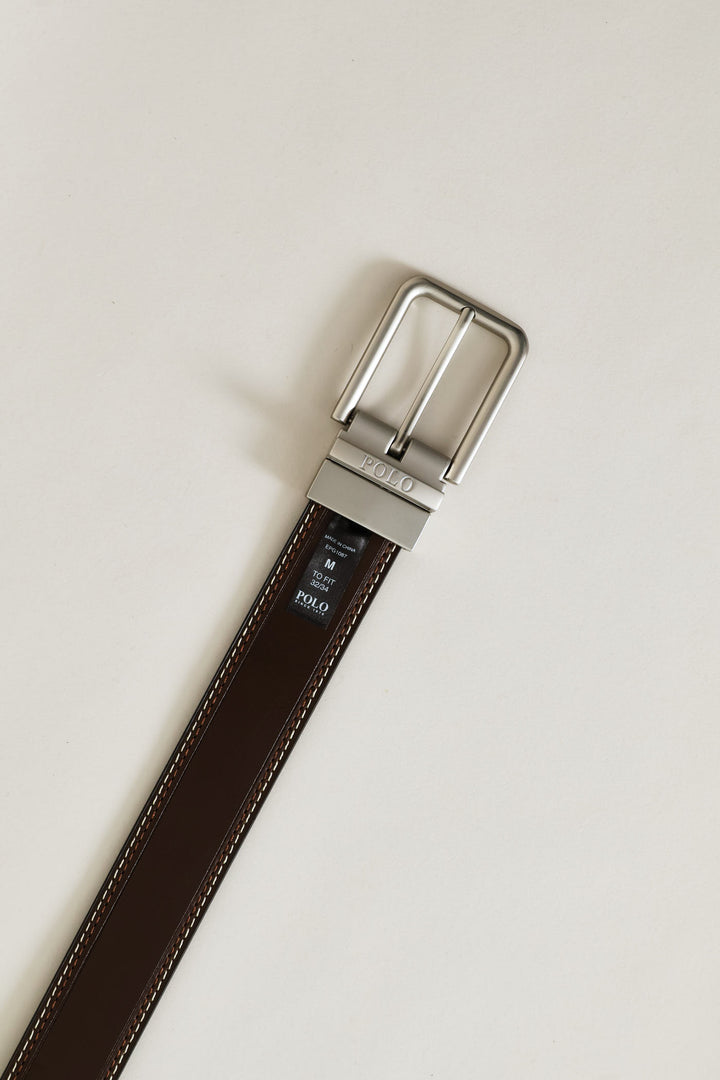 Reversible Theo Belt - Black/Brown