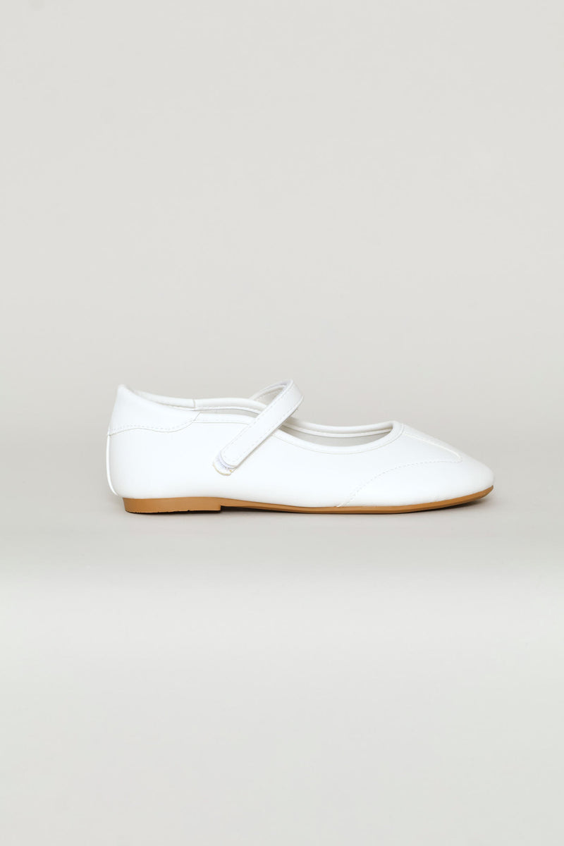 Girls Mary-Jane Sports Pump - White