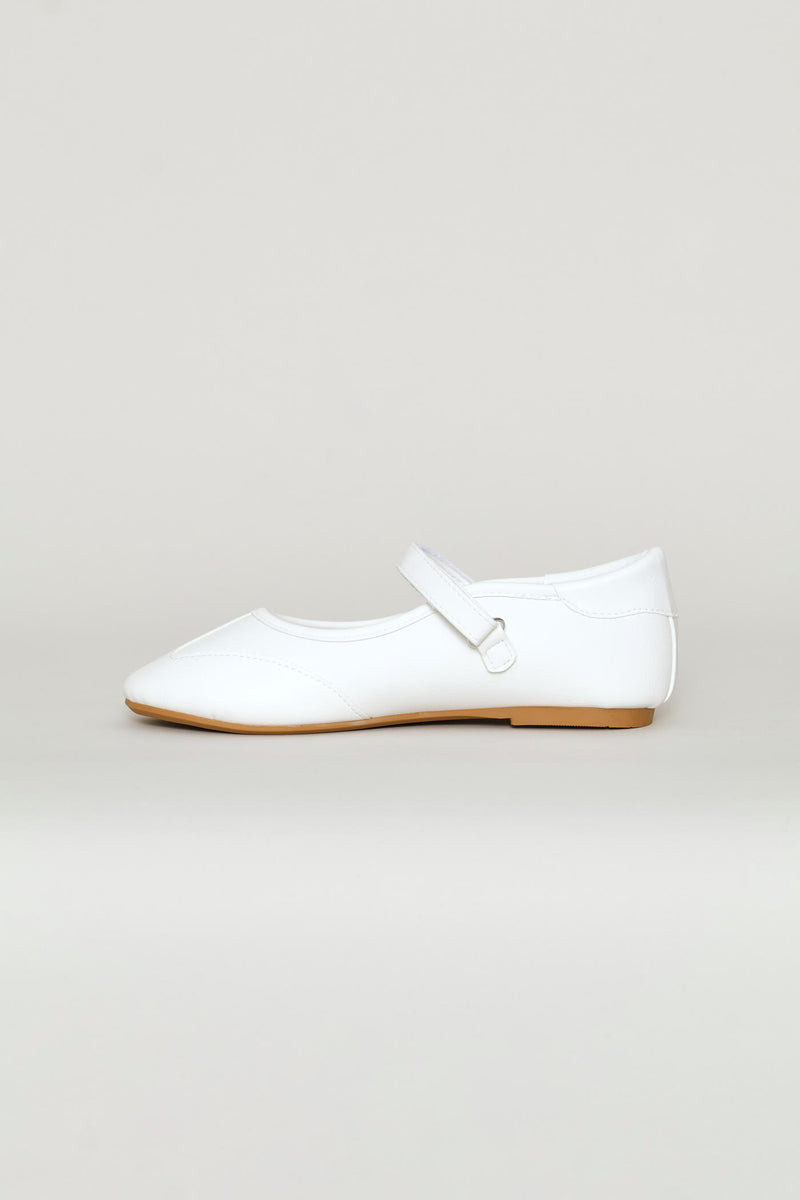 Girls Mary-Jane Sports Pump - White