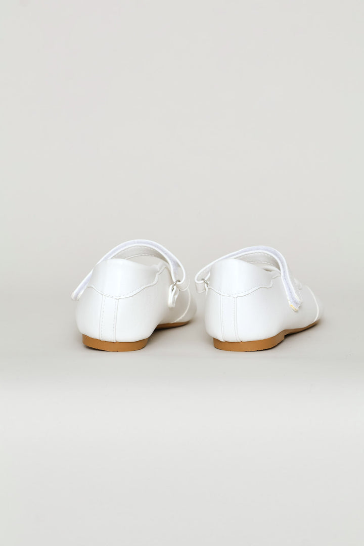 Girls Mary-Jane Sports Pump - White