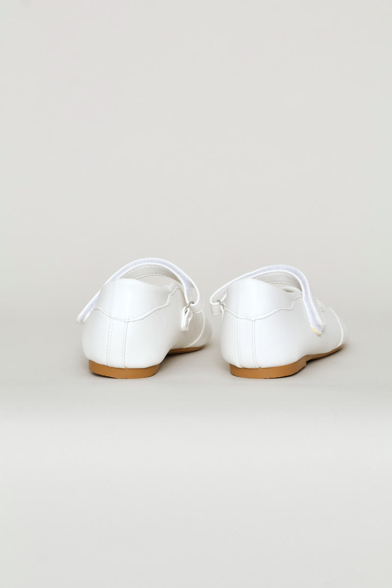 Girls Mary-Jane Sports Pump - White