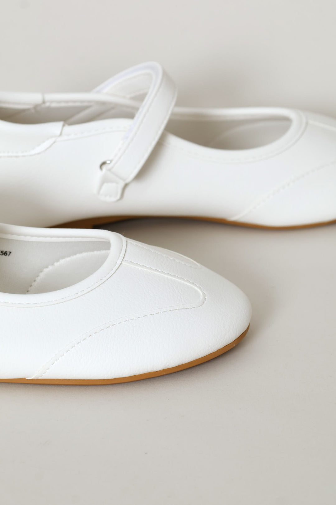 Girls Mary-Jane Sports Pump - White
