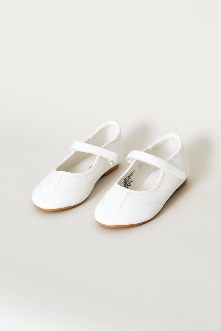 Girls Mary-Jane Sports Pump - White