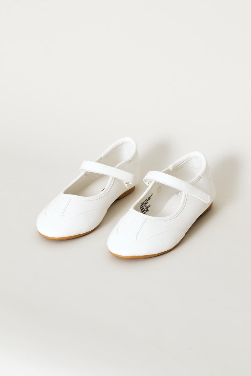 Girls Mary-Jane Sports Pump - White