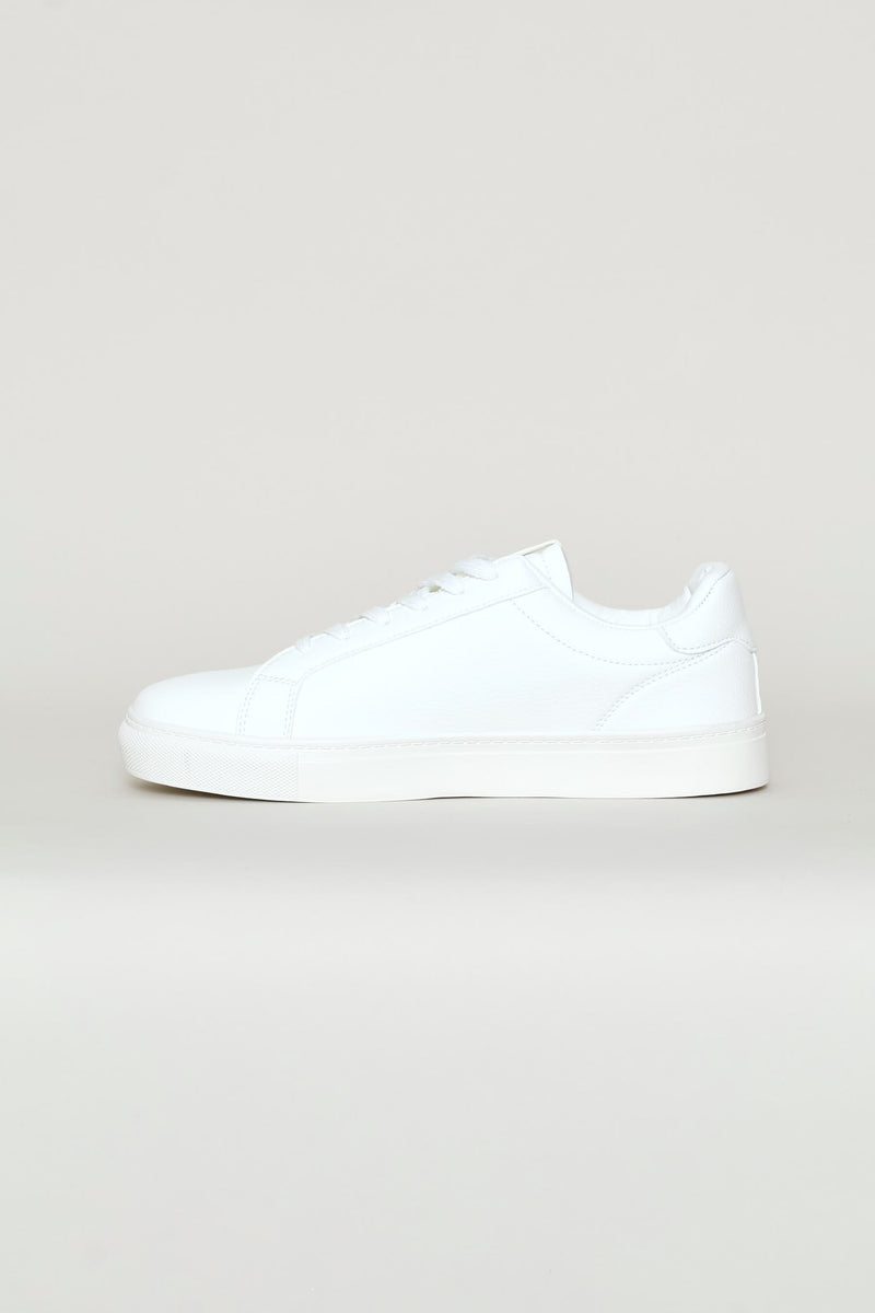 Basic Lace Up Sneaker - White
