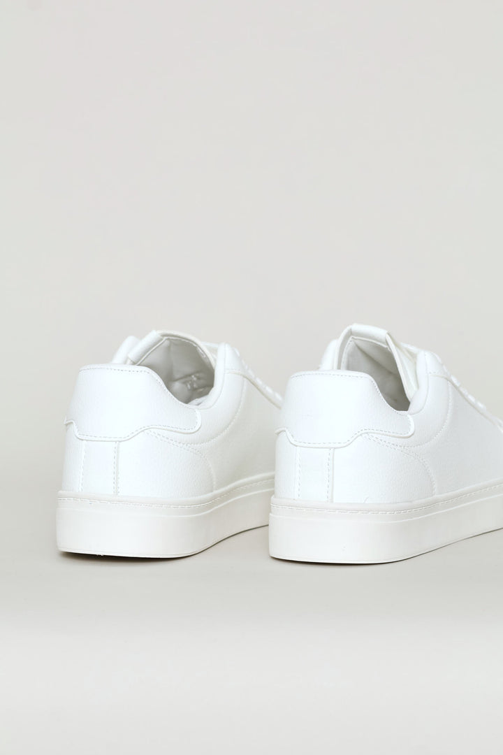 Basic Lace Up Sneaker - White