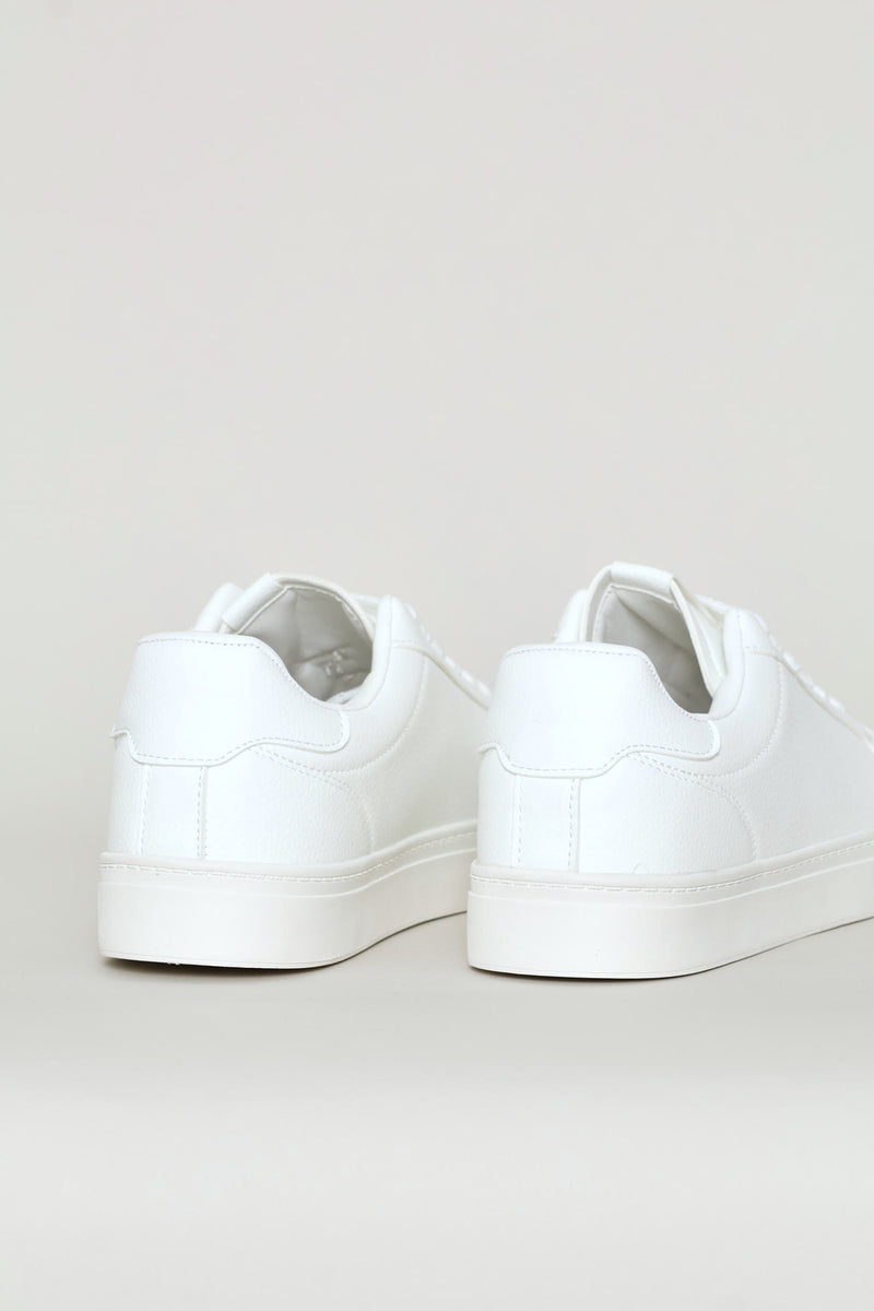 Basic Lace Up Sneaker - White