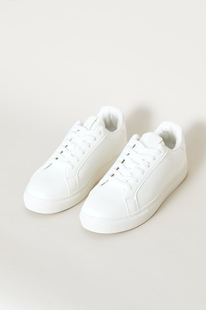 Basic Lace Up Sneaker - White
