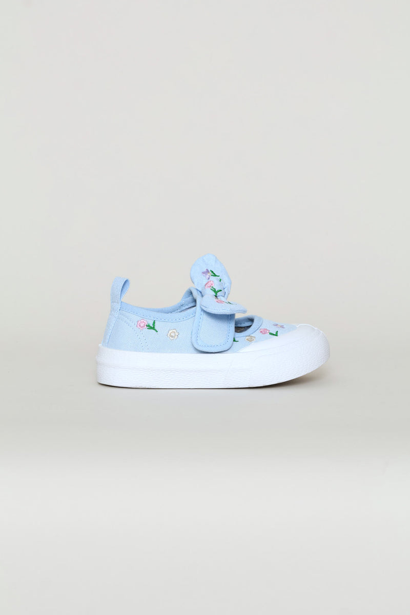 Pre-Girls Chambray Slip On Sneaker - Blue