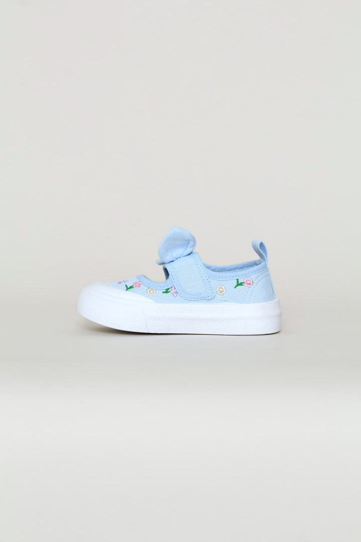 Pre-Girls Chambray Slip On Sneaker - Blue