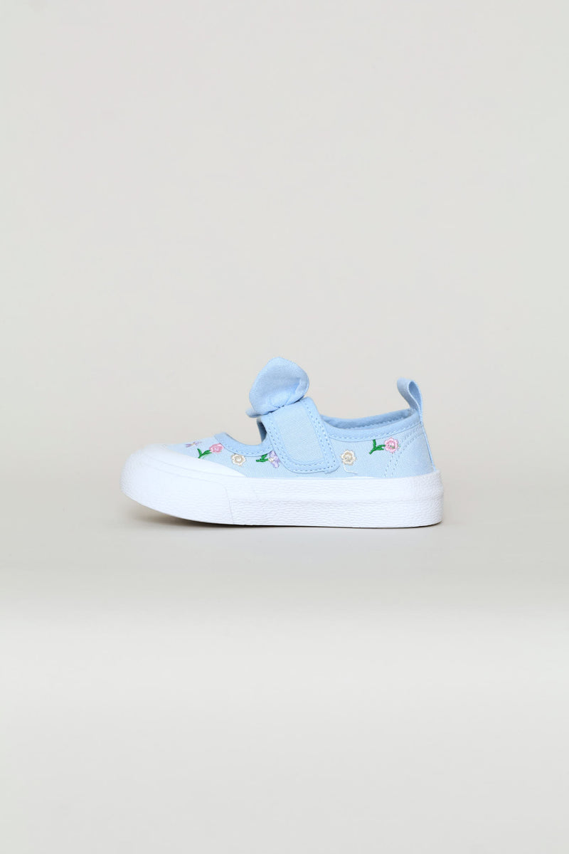 Pre-Girls Chambray Slip On Sneaker - Blue