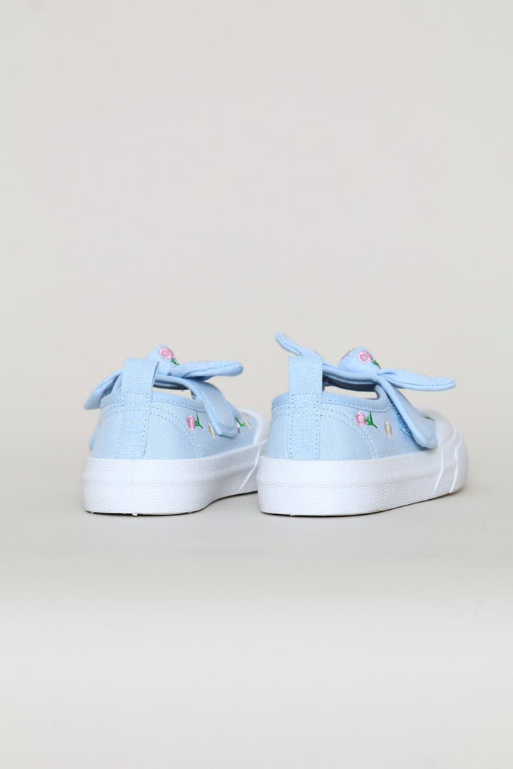 Pre-Girls Chambray Slip On Sneaker - Blue