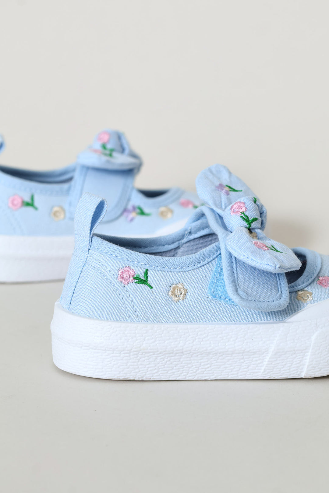 Pre-Girls Chambray Slip On Sneaker - Blue