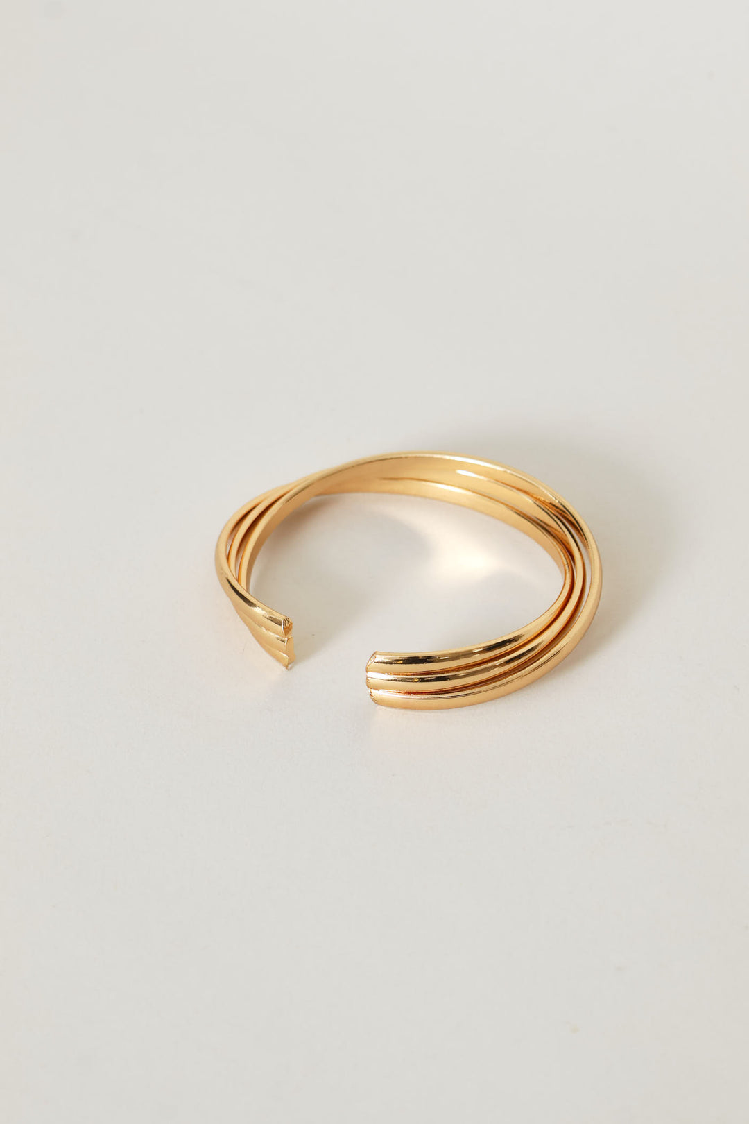 Twisted Double Strand Cuff - Gold